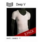 Diepe V-hals T-shirts 5-Pack 