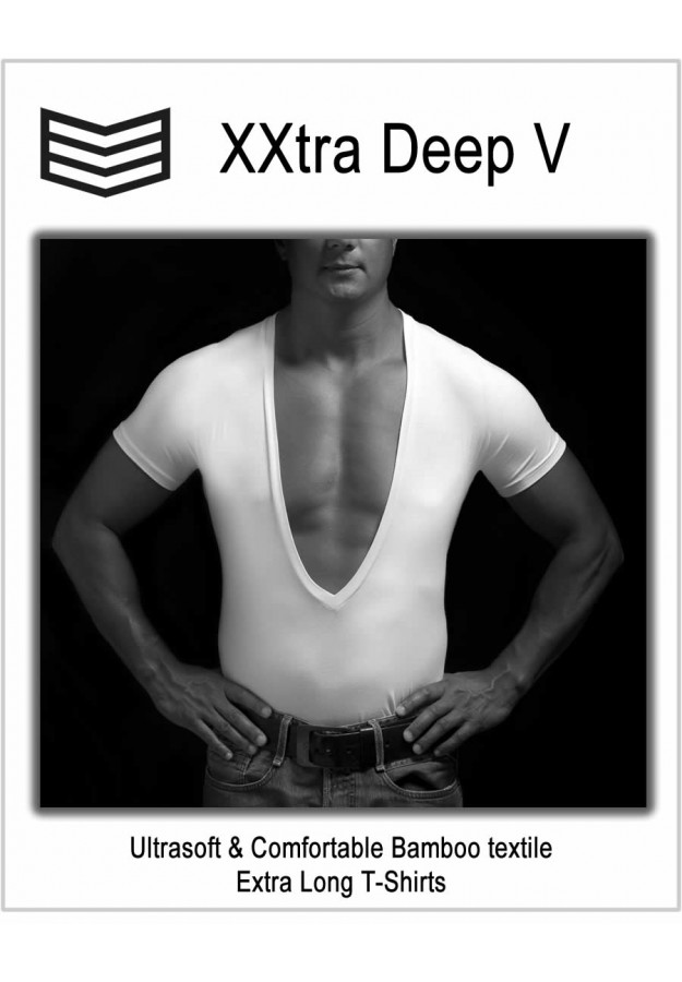 Extreme Deep V Neck T-Shirt > 3V Underwear