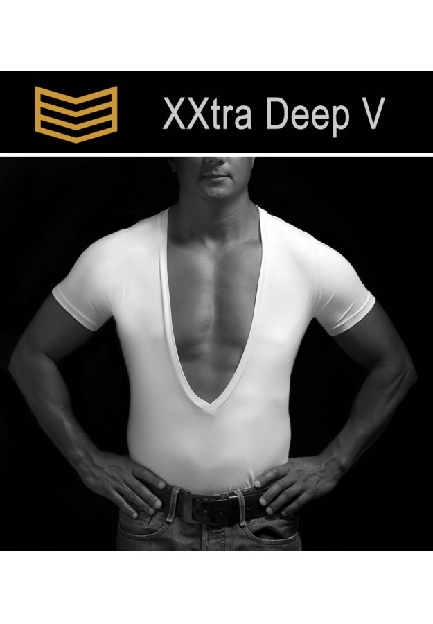 Extreme Deep V Neck TShirt > 3V Underwear